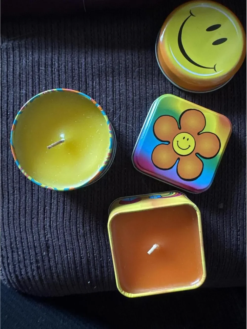Vintage Candle Set Orange Sherbet & Vanilla Ice – American Greetings Y2K